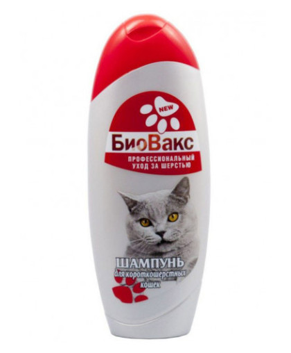  Шампунь Биовакс для кошек короткошерстных  355мл*15