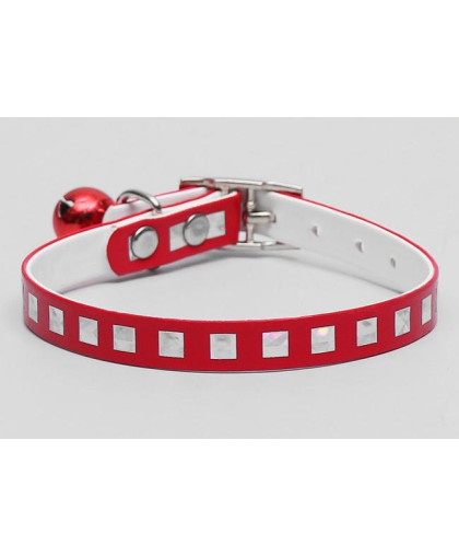 Ошейник для кошек кожа искусственная с перламутровым декором 30см*1см цвет в ассортименте Пижон Ошейник для кошек кожа искусственная с перламутровым декором 30см*1см цвет в ассортименте Пижон