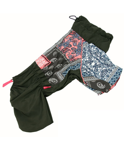 Дождевик для собак р18, спинка 36см Пэчворк хаки для девочек Formydogs Дождевик для собак р18, спинка 36см Пэчворк хаки для девочек Formydogs