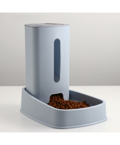 Автокормушка со скошенной миской нескользящие ножки серая 3л 32*22*31,5см Пижон Автокормушка со скошенной миской нескользящие ножки серая 3л 32*22*31,5см Пижон