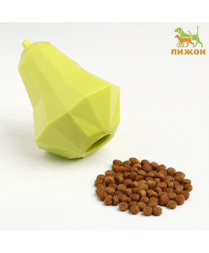 Игрушка для собак Груша для лакомств и сухого корма 9*7см светло-зеленая Пижон Игрушка для собак Груша для лакомств и сухого корма 9*7см светло-зеленая Пижон