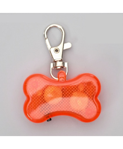 Брелок светящийся Косточка с наклейкой для записи телефона Пижон