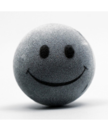 Игрушка для кошек Улыбка мяч бархатный с пищалкой серый Пижон Игрушка для кошек Улыбка мяч бархатный с пищалкой серый Пижон