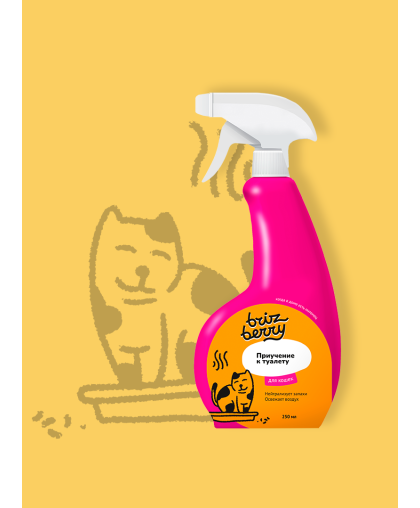 Приучение к туалету для кошек Brizberry 250мл*12 Приучение к туалету для кошек Brizberry 250мл*12