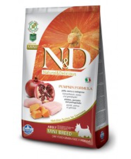 Фармина/Farmina N&D корм для собак мелких пород Курица с гранатом и тыквой 800гр Фармина/Farmina N&D корм для собак мелких пород Курица с гранатом и тыквой 800гр