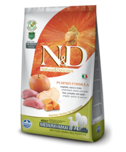 Фармина/Farmina N&D корм для собак средних и крупных пород Кабан с яблоком и тыквой 2,5кг Фармина/Farmina N&D корм для собак средних и крупных пород Кабан с яблоком и тыквой 2,5кг
