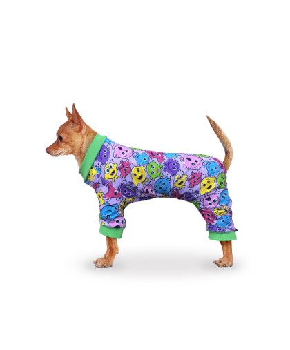  Пыльник Смайл р.L спинка  29-32см салатовый ZooTrend