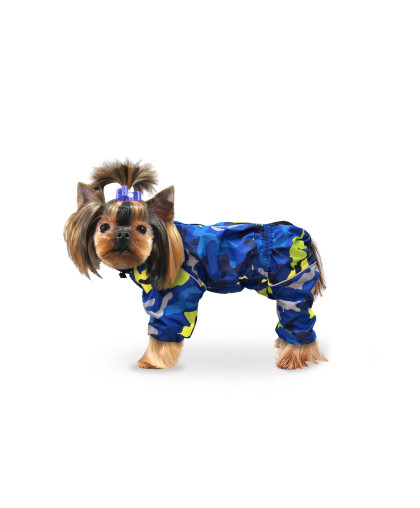 Дождевик Актив р.М спинка 25-28см синий камуфляж ZooTrend Дождевик Актив р.М спинка 25-28см синий камуфляж ZooTrend