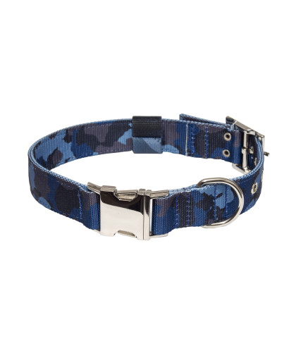 Ошейник капрон Камуфляж быстросъемный металлический фастекс 30мм 47-57см синий Каскад Ошейник капрон Камуфляж быстросъемный металлический фастекс 30мм 47-57см синий Каскад