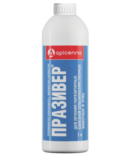 Празивер суспензия для лечения паразитарных болезней сельхоз.животных и птиц 1л*6 Празивер суспензия для лечения паразитарных болезней сельхоз.животных и птиц 1л*6