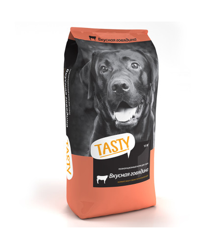 Тэсти/Tasty корм для собак Говядина 15кг Тэсти/Tasty корм для собак Говядина 15кг