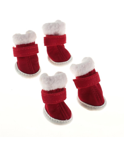 Ботинки для собак Кристмес р2 подошва 4,5*3,5см Ботинки для собак Кристмес р2 подошва 4,5*3,5см