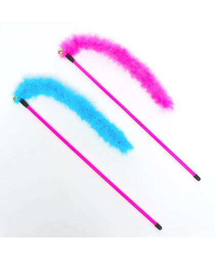 Игрушка для кошек дразнилка меховая Средний хвост 35см цвет в ассортименте Пижон Игрушка для кошек дразнилка меховая Средний хвост 35см цвет в ассортименте Пижон
