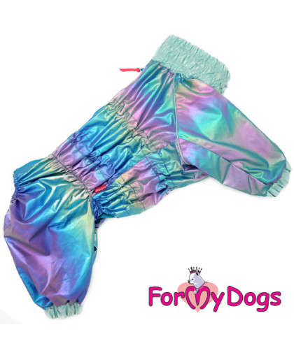  Дождевик для собак рА0, спинка  35см мультиколор металлик Formydogs
