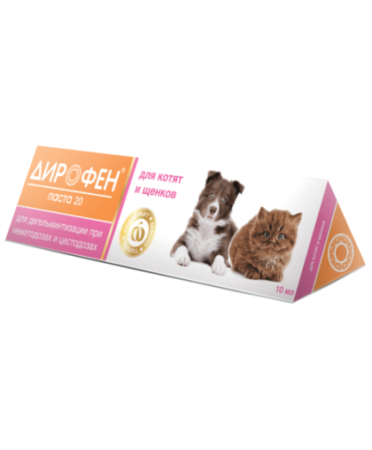 Дирофен паста для котят и щенков 10 мл (1мл/1кг)*6 Дирофен паста для котят и щенков 10 мл (1мл/1кг)*6