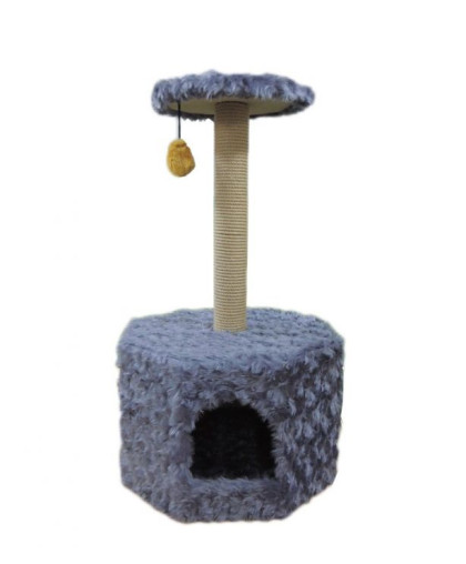 Когтеточка Дом восьмиугольный ковролин мех (СА) Когтеточка Дом восьмиугольный ковролин мех (СА)