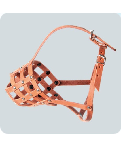 Намордник кож. №4 (нем. овчарка, восточно-европ. овч.) Зооник Намордник кож. №4 (нем. овчарка, восточно-европ. овч.) Зооник