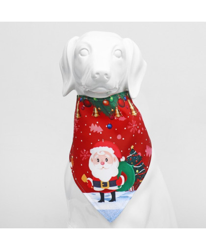 Бандана для животных Дед мороз рS ОШ до 42см красный Бандана для животных Дед мороз рS ОШ до 42см красный