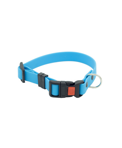 Ошейник биотановый с фастексом 15мм 20-31см матовый голубой Каскад Ошейник биотановый с фастексом 15мм 20-31см матовый голубой Каскад