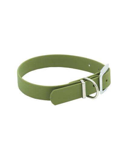 Ошейник биотановый 25мм 35-45см матовый оливковый Каскад Ошейник биотановый 25мм 35-45см матовый оливковый Каскад