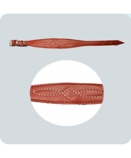  Ошейник фигурный  15мм с ажуром 230-290мм Зооник