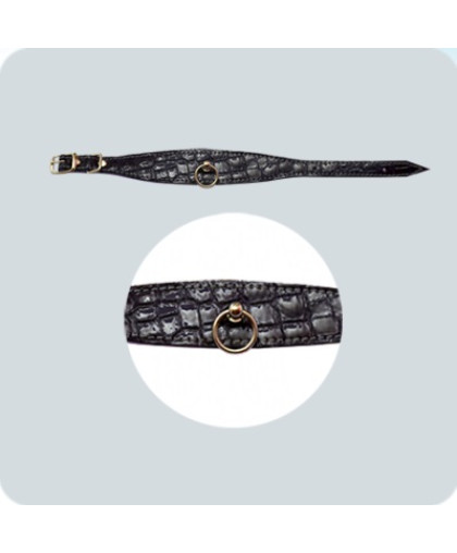  Ошейник фигурный  15мм с кольцом 195-370мм Зооник