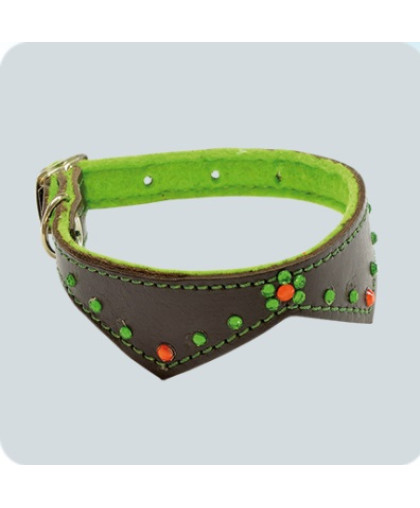  Ошейник фигурный  15мм со стразами 220-280мм Зооник