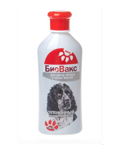  Шампунь Биовакс для собак оттеночный черный  350мл