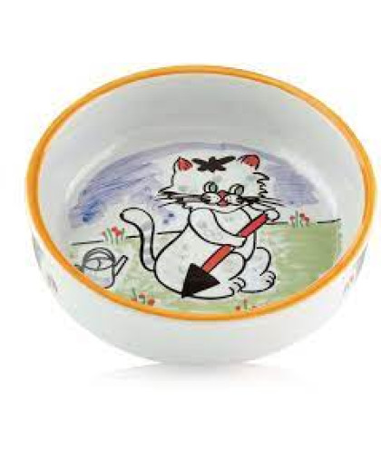 Миска для кошек фарфоровая Кошка 14см 275мл Beeztees Миска для кошек фарфоровая Кошка 14см 275мл Beeztees