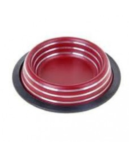  Миска металлическая нескользящая двухцветная VM-2519 (В)  470мл Алькор