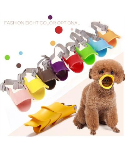 Намордник для собак силиконовый Уточка, рМ (обхват морды 15 см, длина ремешка до 33 см) Антицарапки