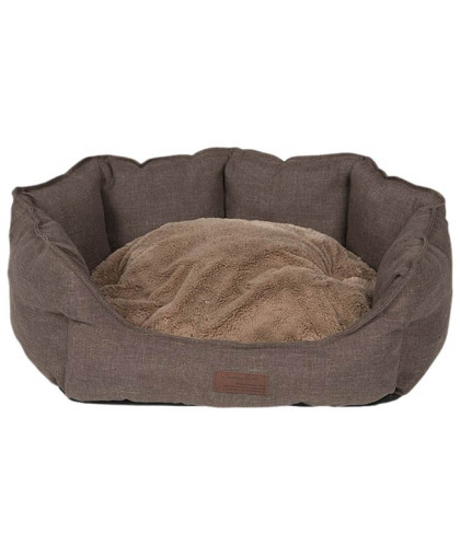  Лежанка Бруно  59*54*21см темно-коричневая LION