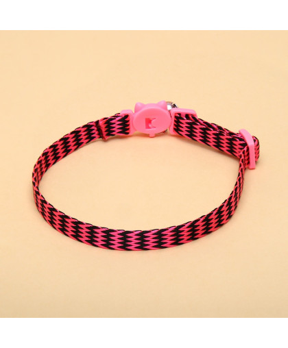 Ошейник для кошек Волна с бубенчиком 30*1см полиэстер розовый Пижон Ошейник для кошек Волна с бубенчиком 30*1см полиэстер розовый Пижон