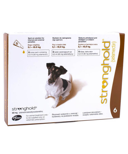 Стронгхолд 60 мг,1 пип. для собак 5,1-10кг (в уп. 3 шт) Стронгхолд 60 мг,1 пип. для собак 5,1-10кг (в уп. 3 шт)