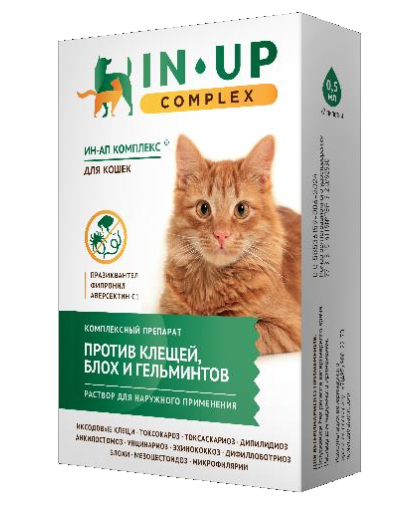 Ин-ап капли для кошек (от блох,клещей,вшей,власоедов,гельминтов,микрофилярий)*20 Ин-ап капли для кошек (от блох,клещей,вшей,власоедов,гельминтов,микрофилярий)*20