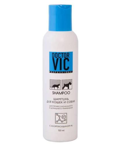  Шампунь Доктор Вик с хлоргексидином 4%  150мл