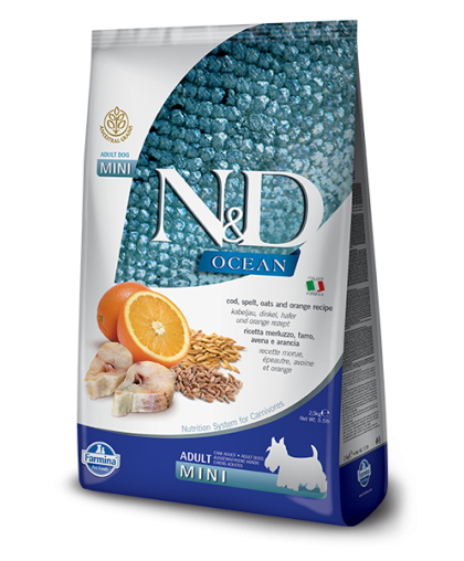 Фармина/Farmina N&D Анцестрал корм для собак мелких пород Треска с апельсином 800гр Фармина/Farmina N&D Анцестрал корм для собак мелких пород Треска с апельсином 800гр