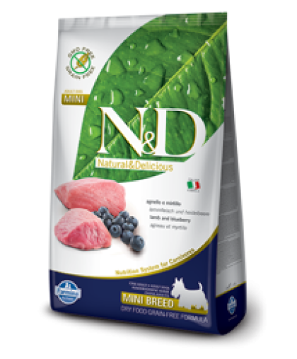 Фармина/Farmina N&D Prime корм для собак мелких пород Ягненок с черникой 2,5кг Фармина/Farmina N&D Prime корм для собак мелких пород Ягненок с черникой 2,5кг