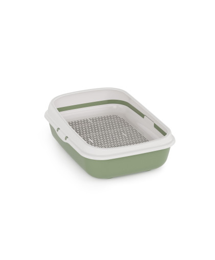  Туалет для кошек Юта малый с бортами и сеткой на высоких ножках  42*31*14,5см Альтернатива