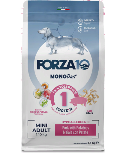 Форца10/Forza10 Diet корм для собак мелких пород Свинина/Картофель 1,5кг Форца10/Forza10 Diet корм для собак мелких пород Свинина/Картофель 1,5кг