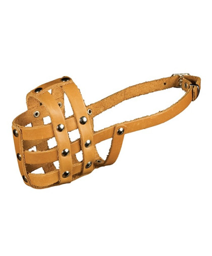 Намордник кожаный №0 кокер-спаниель, средний пудель Каскад Намордник кожаный №0 кокер-спаниель, средний пудель Каскад