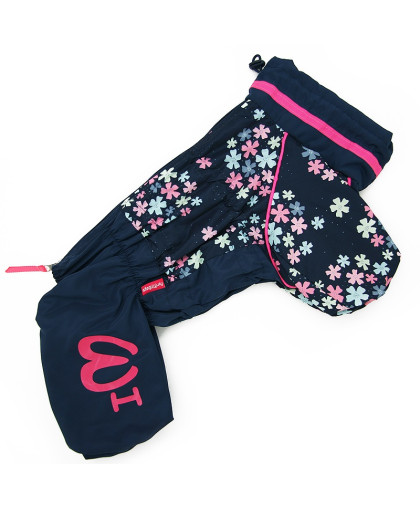 Дождевик для собак р12, спинка 27см Васильки синий Formydogs Дождевик для собак р12, спинка 27см Васильки синий Formydogs