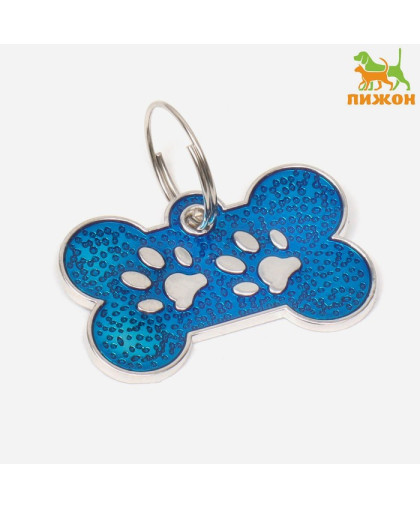 Адресник Косточка с лапками под гравировку 3см*1,5см цвет в ассортименте Пижон Адресник Косточка с лапками под гравировку 3см*1,5см цвет в ассортименте Пижон