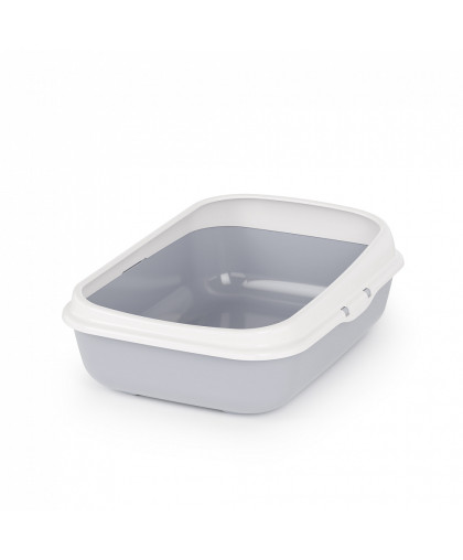 Туалет для кошек с бортом Альта 42*31*14,5 см серый Альтернатива*8 Туалет для кошек с бортом Альта 42*31*14,5 см серый Альтернатива*8