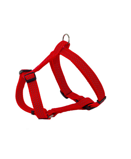  Шлейка нейлон Премиум светоотражающая  20мм 50-70см красный Каскад