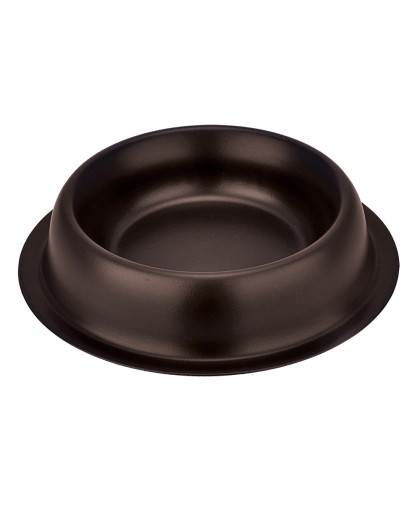  Миска металлическая  470мл коричневая Зооник