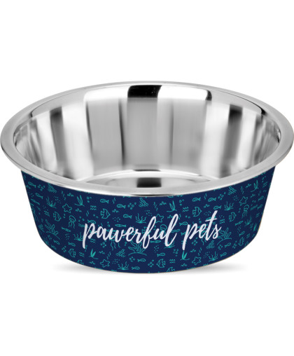  Миска металлическая Prussian Blue  400мл Зооник