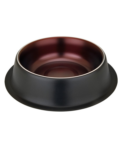  Миска металлическая противоскользящая Zaara  450мл черная медь Зооник