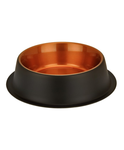  Миска металлическая противоскользящая Zaara  850мл древесная медь Зооник