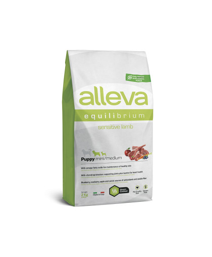 Аллева/Alleva Эквилибриум Сенситив Суперпремиум корм для щенков мелких и средних пород Ягненок 2кг Аллева/Alleva Эквилибриум Сенситив Суперпремиум корм для щенков мелких и средних пород Ягненок 2кг